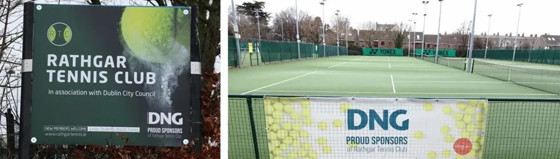 DNG sponsor Rathgar Tennis Club - DNG Estate Agents