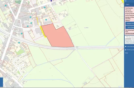 c 6.15 acres of Prime Development Lands (Zoned Town Centre) at Clare, Claremorris, Mayo - DNG