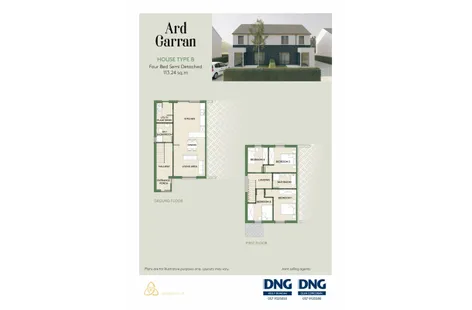 House Type B, Ard Garrán, Ferbane, Co. Offaly -  DNG