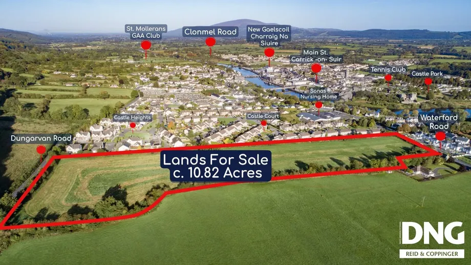 AUCTION: C.10.82 Acres, Carrickbeg, Carrick On Suir, Co. Tipperary, E32N286 - DNG Estate Agents