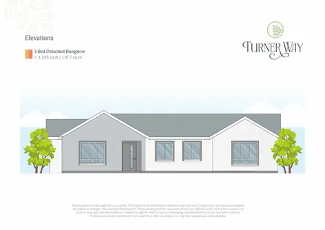 3 Bed Detached Bungalow Type C, Turner Way, Coolcotts Lane, Wexford Town - DNG