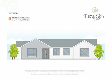 4 Bed Detached Bungalow Type D, Turner Way, Coolcotts Lane, Wexford Town -  DNG