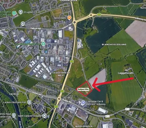 C. 4.25 Acres Commercial Lands, Leggettsrath West, Hebron Industrial Estate, Kilkenny - DNG